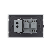 Priza simpla cu USB Livolo standard italian, alb