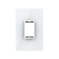 Rama din sticla Livolo standard Italian 1 modul - Serie noua, alb