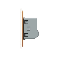 Intrerupator Simplu cu Variator si Touch LIVOLO din Sticla - Protocol ZigBee EC, auriu