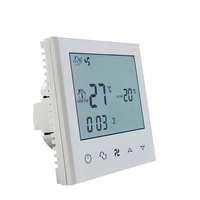 Termostat cu fir pentru aer conditionat BeOk TDS21-AC2, Compatibil cu sisteme HVAC