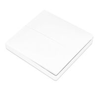 Telecomanda Dubla Tip Comutator, Auto-Alimentata LUXION, alb