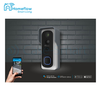 Sonerie inteligenta wireless cu monitorizare video Homeflow D-3001, Comunicare bidirectionala, Detectie miscare, Notificari, Modul sonerie interior inclus