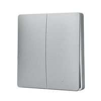 Telecomanda Dubla Tip Comutator, Auto-Alimentata LUXION, gri