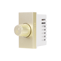 Modul Comutator Pentru Ventilator 1M LUXION, Standard Italian, auriu