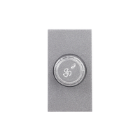 Modul Comutator Pentru Ventilator 1M LUXION, Standard Italian, gri