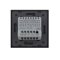 Intrerupator Dublu Wi-Fi cu Touch LIVOLO din Sticla - Serie Noua, negru