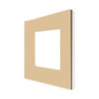 Rama Simpla LUXION Din Sticla, auriu