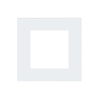 Rama Simpla LUXION Din Sticla, alb