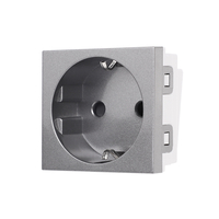 Modul Priza Schuko 2M Luxion, Standard Italian, gri