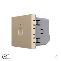 Modul Intrerupator Simplu Cap Scara / Cruce, ZigBee EC cu Touch LIVOLO - Serie Noua, auriu