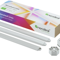 Kit extensie 3 panouri pentru Nanoleaf Lines Expansion Pack, Wi-Fi, Senzor muzica, Control vocal