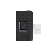 Modul Priza Telefon 1M LUXION, Standard Italian, negru