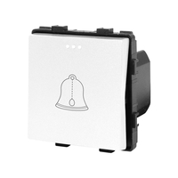 Modul Buton Sonerie Mecanic LUXION, alb