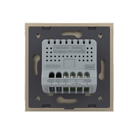 Intrerupator Simplu Cap Scara / Cruce LIVOLO cu Touch - Serie Noua, auriu