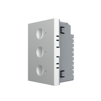 Modul intrerupator triplu wireless cu touch Livolo standard Italian, Serie noua, gri