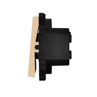 Modul Buton Sonerie Mecanic LUXION, auriu