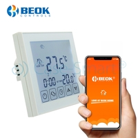 Termostat Wi-Fi pentru incalzirea electrica in pardoseala BeOk TDS23WIFI-EP, Tuya