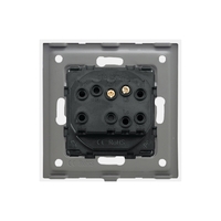 Buton de Sonerie Mecanic LUXION cu Rama din Sticla, auriu