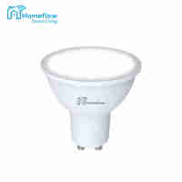 Bec inteligent LED Wireless Homeflow B-5001, GU10, 5W (35W), 300lm, RGB, dimabil, Control de pe telefonul mobil