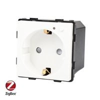 Modul Priza Inteligenta cu Protocol Zigbee si Monitorizare Consum, Fara Rama Din Sticla LUXION, alb