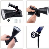 Spot led RGBW de gradina cu panou solar 5.5V/1.5W BAT 1.2 Ah