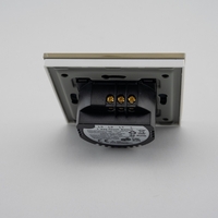 Intrerupator Dublu cu Touch din Sticla LUXION, auriu