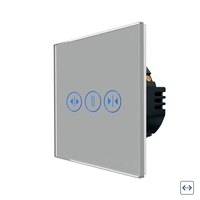 Intrerupator Wi-Fi Draperie cu Touch din Sticla LUXION, gri