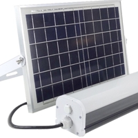 Corp Liniar LED 30W Cu Panou Solar 300x72x68mm