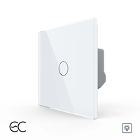 Intrerupator Simplu cu Variator si Touch LIVOLO din Sticla - Protocol ZigBee EC, alb