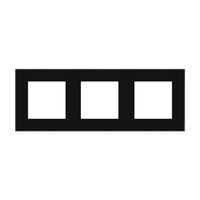 Rama Tripla LUXION Din Sticla, negru