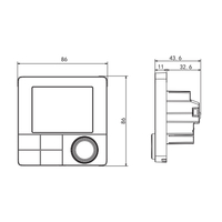 Termostat pentru incalzirea termica cu gaz BeOk TCR8-WIFI-WP(3A)