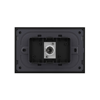 Priza Simpla TV Livolo cu Rama din Sticla - Serie Noua, negru