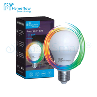 Bec inteligent LED Wireless Homeflow B-5011, E27, 9W (60W), 806lm, RGB, dimabil, Control de pe telefonul mobil