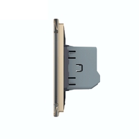 Intrerupator Simplu Cap Scara / Cruce Wi-Fi cu Touch LIVOLO, standard italian – Serie Noua, auriu