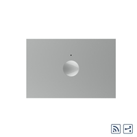 Modul intrerupator simplu cap scara / cap cruce wireless cu touch Livolo standard Italian, Serie noua, gri