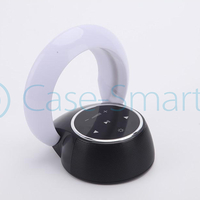 Boxa portabila Red Sun Moon Bay cu lampa cu LED, Bluetooth 4.0, RS-WBSL-07, alb