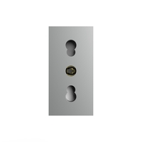 Modul priza simpla ingusta LIVOLO, gri