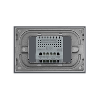 Intrerupator Dublu cu Touch LIVOLO din Sticla – Standard Italian, gri