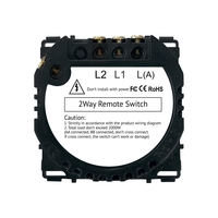 Modul Intrerupator Dublu Cap Scara, RF433 cu Touch LUXION