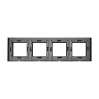 Rama Cvadrupla din Aluminiu LUXION, negru