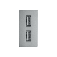 Modul Priza USB 2.4A 5V LUXION, gri