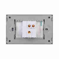 Intrerupator Simplu Cap Scara Mecanic LUXION cu Rama din Sticla, Standard Italian, 3M, gri