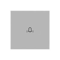 Panou Buton Sonerie cu Touch Din Sticla LUXION, gri