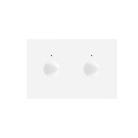 Modul intrerupator dublu cu touch Livolo standard Italian, Serie noua, alb