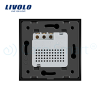 Termostat Livolo pentru sisteme de incalzire electrice, negru