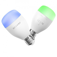 Bec inteligent Blitzwolf BW-LT27, Wi-Fi, Smart, Bulb E27, 9W, Comanda vocala, 850 LM, RGB