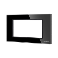 Rama din Sticla Securizata cu Suport 4M LUXION, Standard Italian, negru