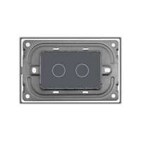 Panou Intrerupator Dublu cu Touch LIVOLO Din Sticla, Standard Italian, alb