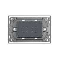 Panou Intrerupator Dublu cu Touch LIVOLO Din Sticla, Standard Italian, auriu