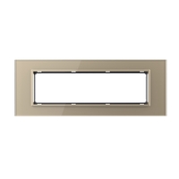 Rama din sticla Livolo standard Italian 6/7 module - Serie noua, auriu